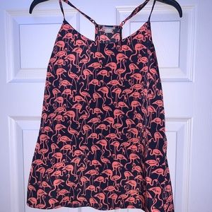 flowy flamingo tank top